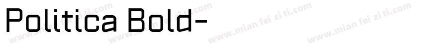 Politica Bold字体转换